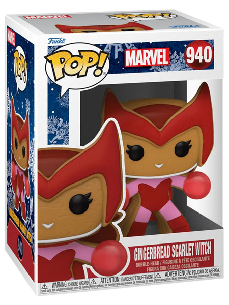 Funko POP #940 Marvel Holiday Gingerbread Scarlet Witch Figure